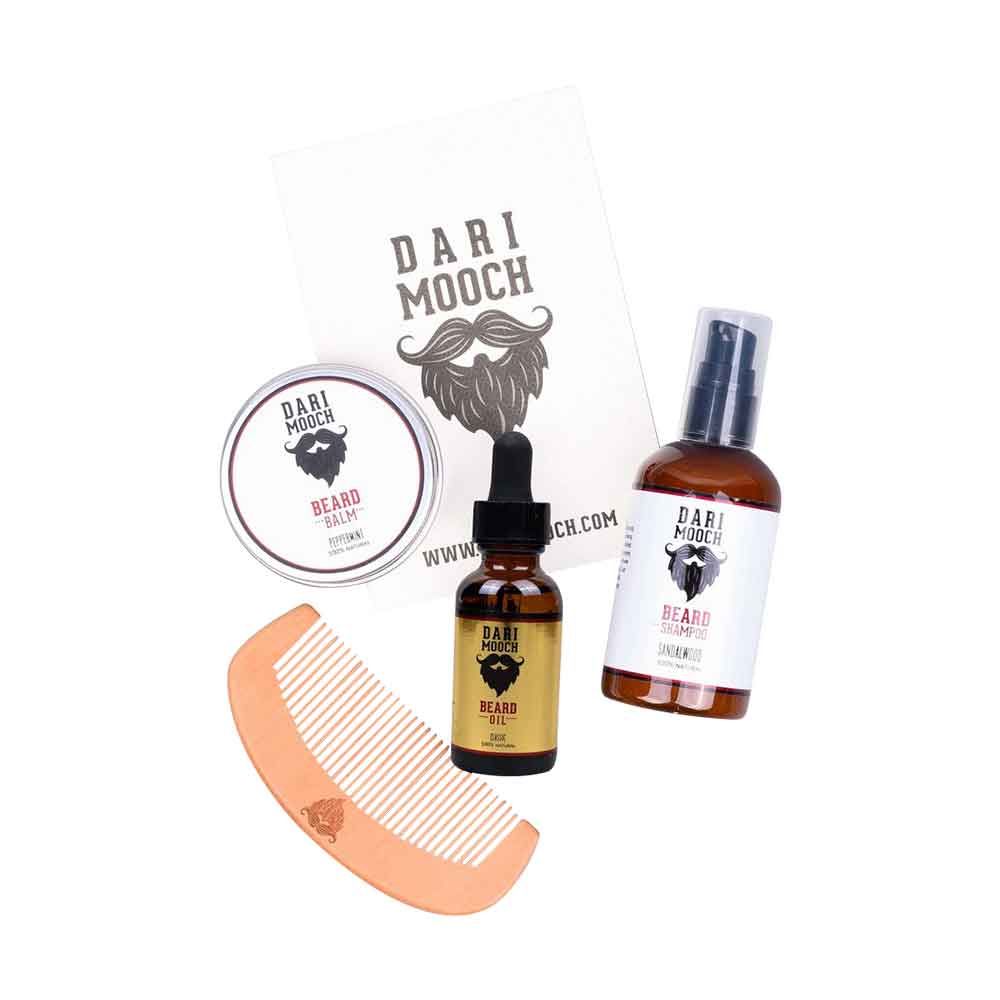Dari Mooch Gold Starter Beard Grooming Kit